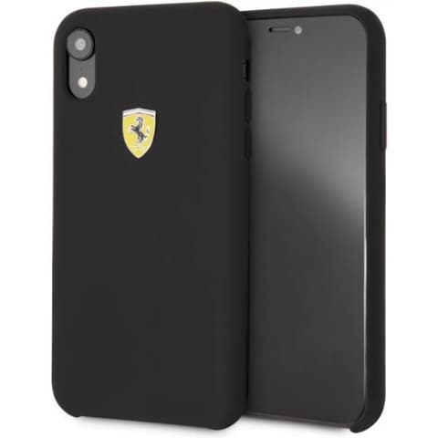 FERRARI Szilikon SF tok pajzs logóval iPhone XR fekete