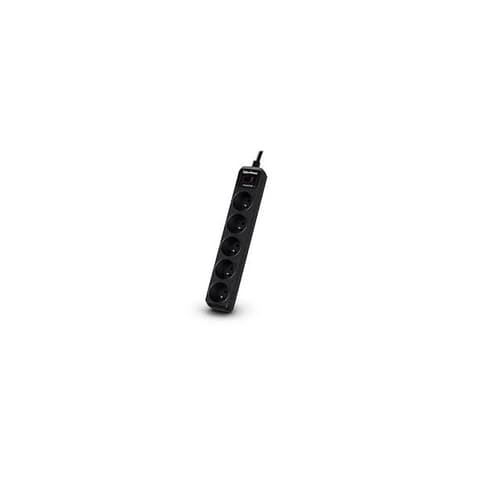 CYBERPOWER de rețea 5 priză splitter 1.8m negru protejat cu comutator