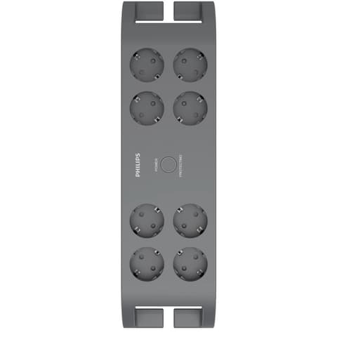 PHILIPS SPN3180A/58 Elosztó 8 aljzat 2m szürke kapcsolós védett