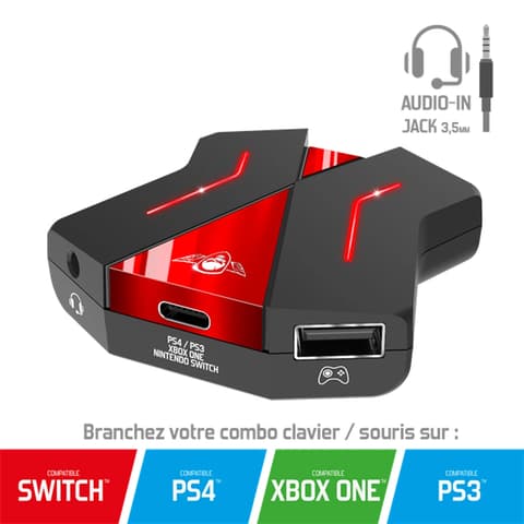SPIRIT OF GAMER SOG-CONV2 Maus / Tastatur adapter für Konsolen (Nintendo/PS4/PS3/Xbox One)
