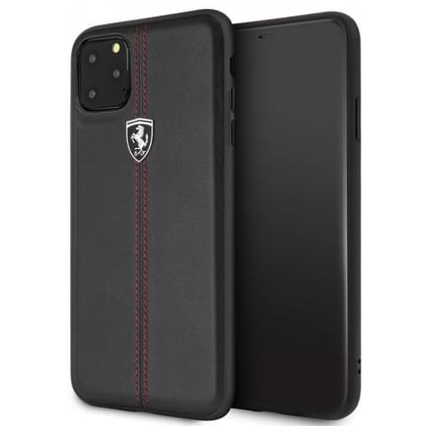 FERRARI Piele spate toc Ferrari Off Track Cu sigla iPhone 11 Pro Max negru