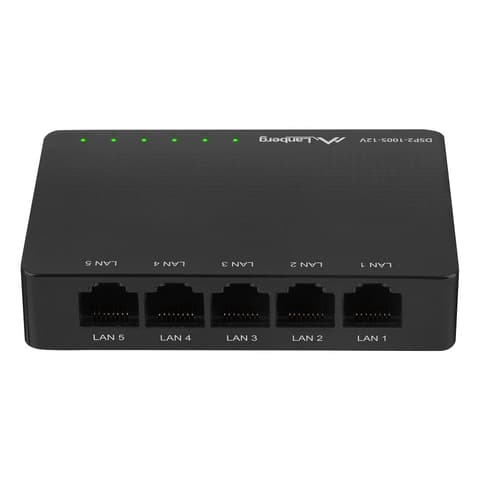 LANBERG DSP2-1005-12V 1Gbps Gigabit Ethernet Desktop Switch