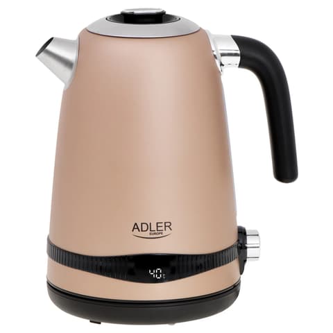 ADLER AD 1295 SS Champion gold Kettle 1.7 L LCD display and thermoregulated