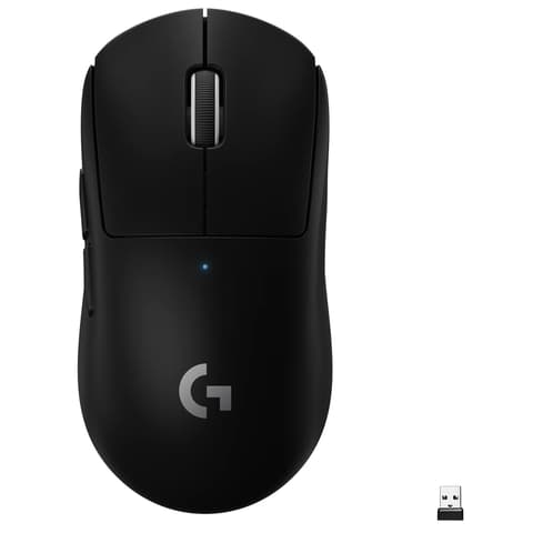 LOGITECH Pro X Superlight Vezeték nélküli gaming egér Ultrakönnyű 63 g LightSpeed Hero 25K DPI Fekete