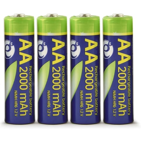 GEMBIRD Rechargeable Ni-MH pencil akku (AA) 2000mAh 4pcs