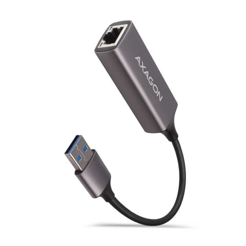 AXAGON ADE-TR USB 3.0 UTP transformator 10cm 1Gbps sivo