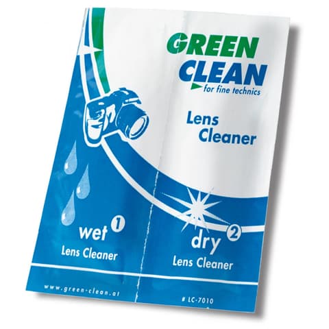 GREENCLEAN LC-7010-50 Lens Cleaner - Umed / uscat șervețel 50 buc
