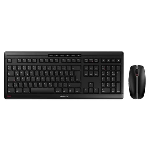 CHERRY Stream Desktop Wireless UK Angol fekete
