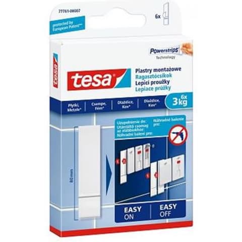 TESA 77761-00007-00 Powerstrips ljepljiva traka posle punjivo sima na površinu