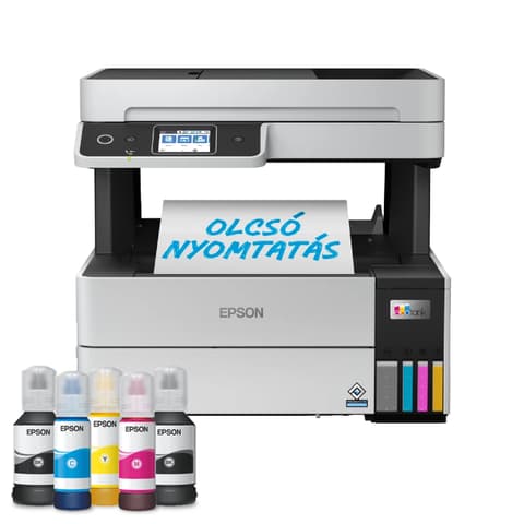 EPSON EcoTank L6490 színes MFP Duplex WiFi/USB/LAN 13 000/5200 oldal tintával