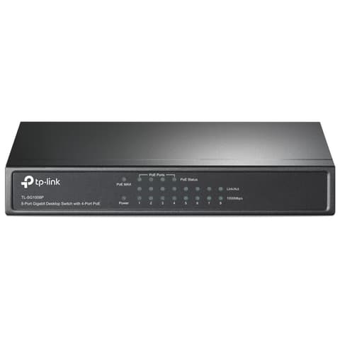 TP-LINK TL-SG1008P 8 portos gigabites asztali switch 4 PoE porttal