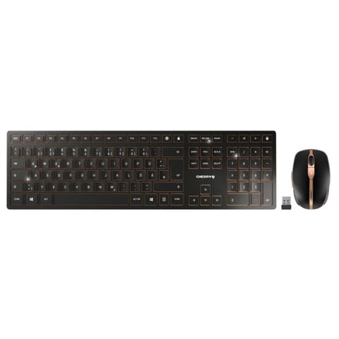 CHERRY DW 9100 Slim US Angol szett fekete