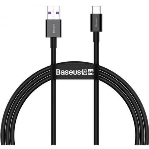 BASEUS USB 2.0 Type C transformator Crno 1m CATYS-01