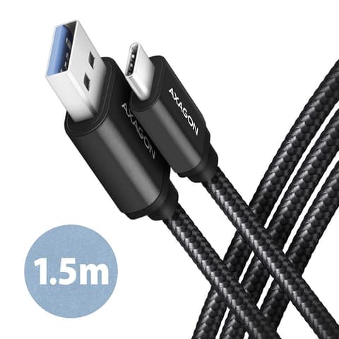 AXAGON USB 3.0 USB 3.0 Type C Átalakító Fekete 1.5m BUCM3-AM15AB