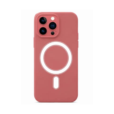 CELLECT Magnetic silicone case iPhone 13 red