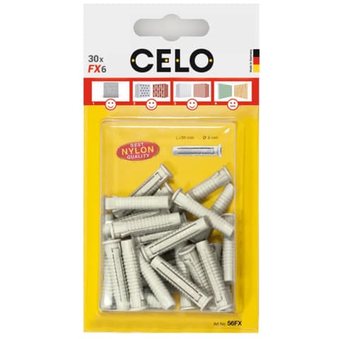 CELO FX 8 univerzalno nylon dűbel - 20kom / žulj