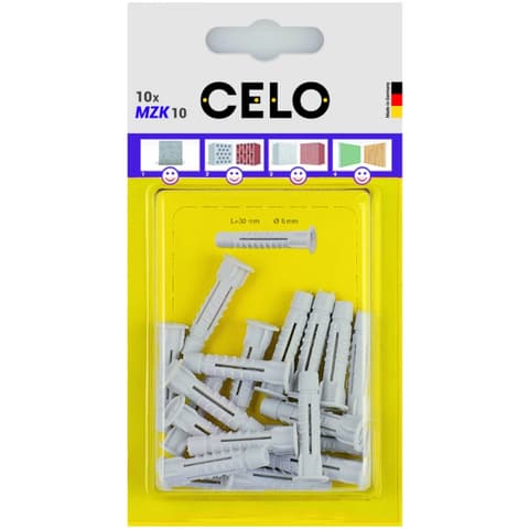 CELO MZK univerzalno s ogrlicom plastika dűbel 10x60 - 10kom / žulj
