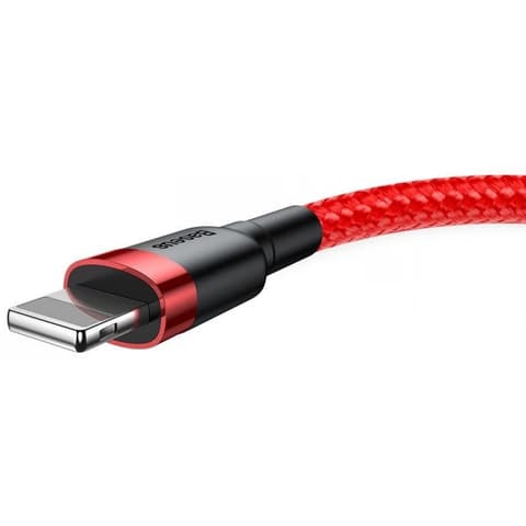BASEUS USB Lightning Punjač / podatkovni kabel Crvena 2m CALKLF-C09