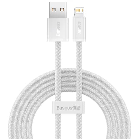 BASEUS USB Lightning Punjač/podaci Bijela 2m CALD000502