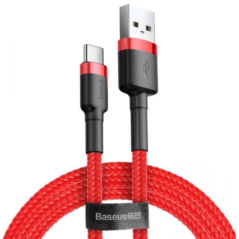 BASEUS USB 2.0 Type C transformator Crvena 1m CATKLF-B09