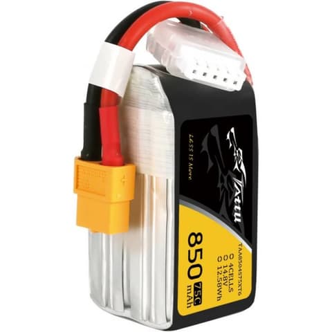 850mAh 14.8V 75C 4S1P XT60
