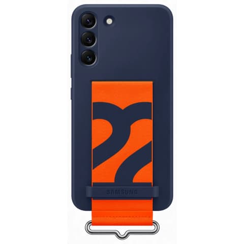 SAMSUNG EF-GS906T Szilikon tok szíjjal Samsung Galaxy S22 Plus kék