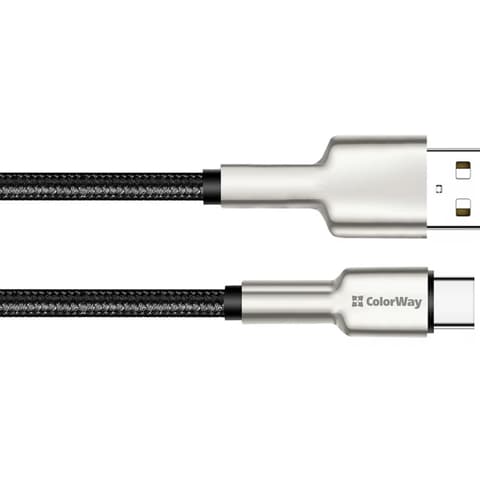 COLORWAY USB 2.0 Type C transformator Crno 1m CW-CBUC046-BK