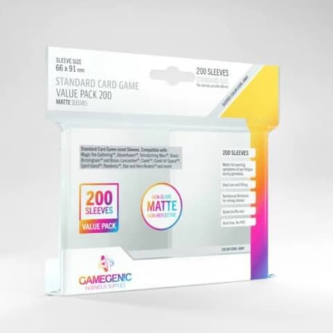 GAMEGENIC Value Pack Standard Matte Sleeves 64x89 mm (200 darab/csomag)