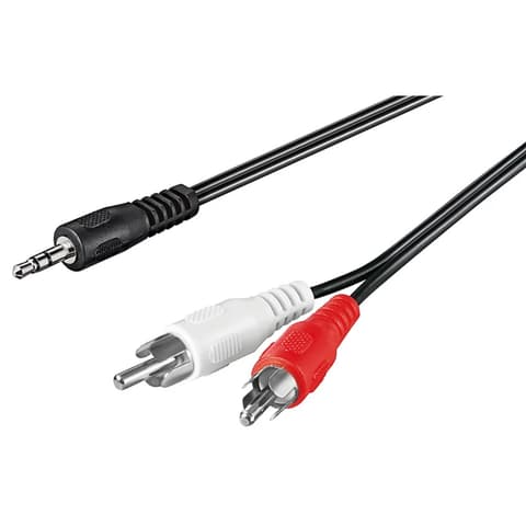GOOBAY Jack RCA transformator Crno 3m 50196
