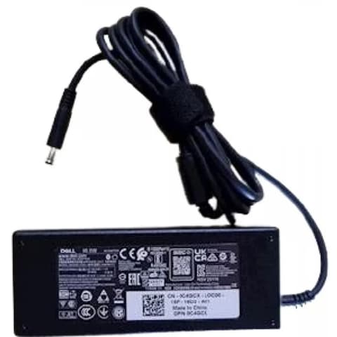 DELL 90W 4.5mm Barrel AC Adapter with EURO power cord