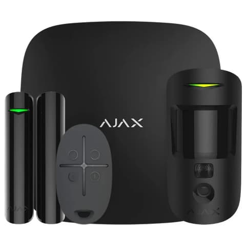 AJAX SYSTEMS StarterKit Cam Plus fekete