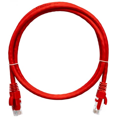 NIKOMAX UTP CAT6 Connector Red 10m NMC-PC4UE55B-100-RD