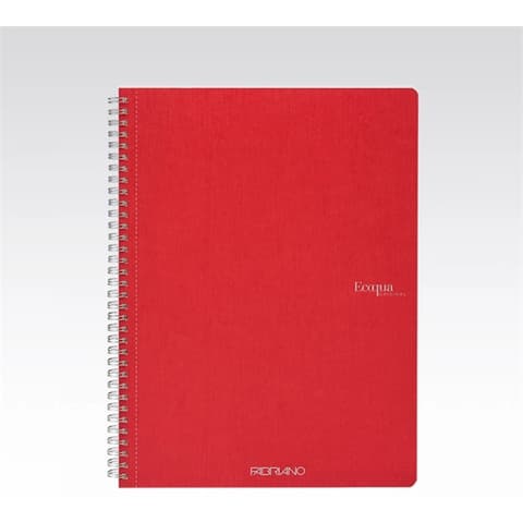 FABRIANO Ecoqua A4 70 flat sima spirálfüzet red