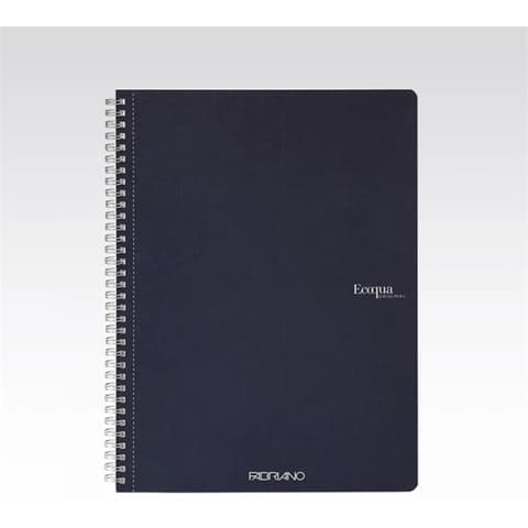 FABRIANO Ecoqua A4 70 flat sima spirálfüzet dark blue