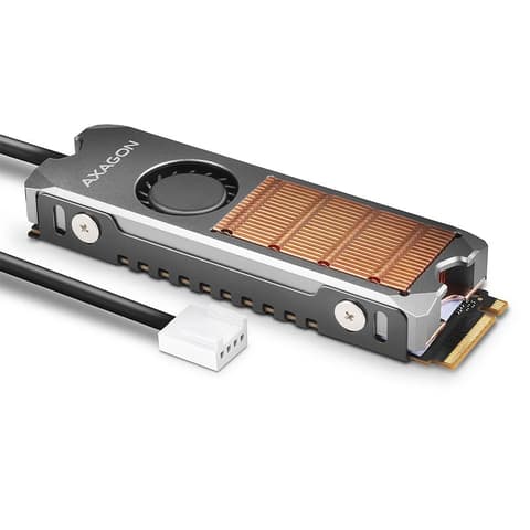 AXAGON CLR-M2FAN aktív M.2 SSD hűtő
