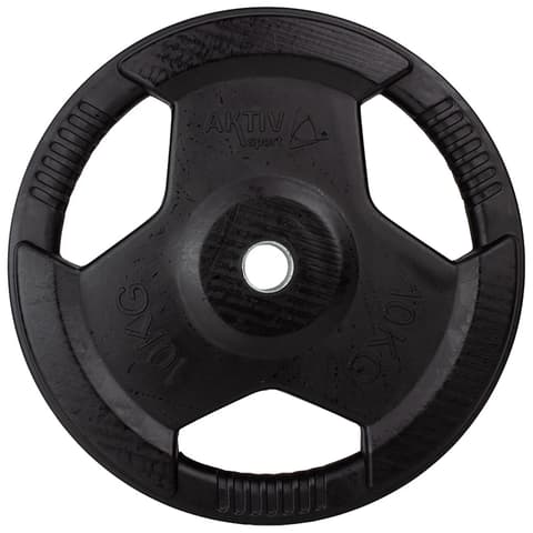 AKTIVSPORT cauciucat placa de greutate 10 kg 31 mm