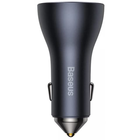 BASEUS Golden Contactor Pro auto punjač 2xUSB-C 1xUSB 65W sivo