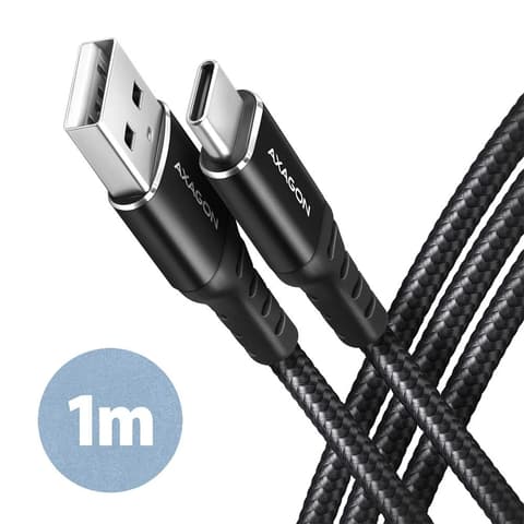 AXAGON USB 2.0 Type C transformator Crno 1m BUCM-AM10AB