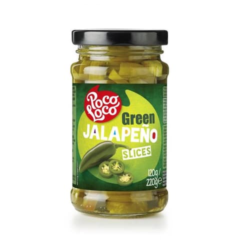 Poco Loco szeletelt zöld jalapeno paprika 225 g