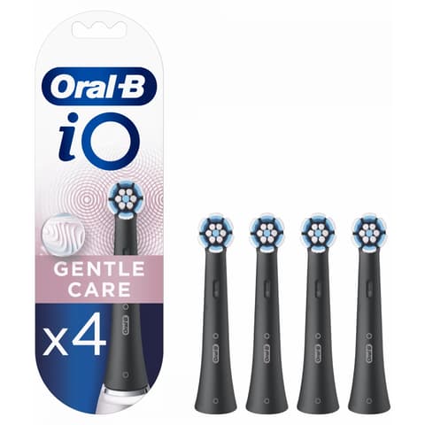 ORAL-B iO Gentle Care Elektromos fogkefe fej Sensitiv 4db fekete