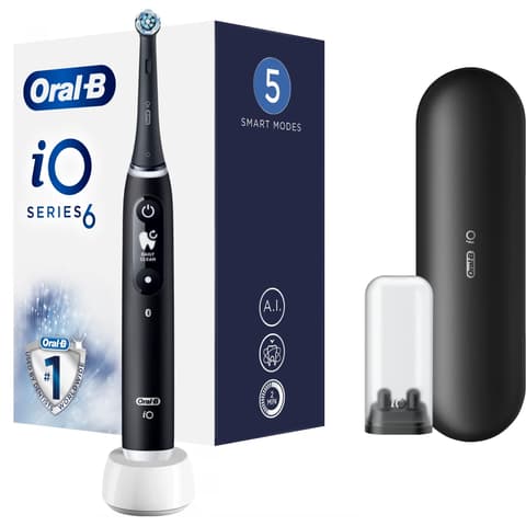ORAL-B iO 6 elektrisch Zahnbürste schwarz mit Hülle