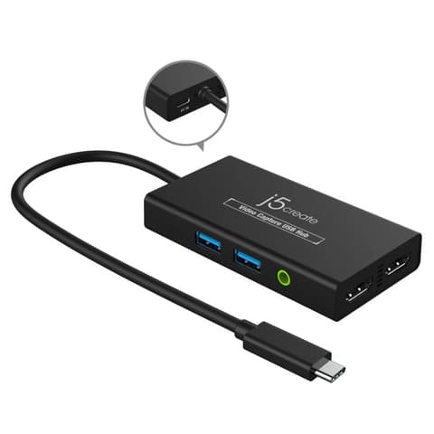 J5CREATE JVA01 Video Capture USB Hub