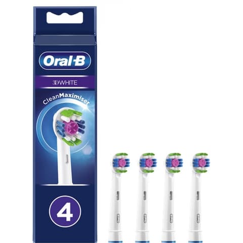 ORAL-B EB18-4 3D White Clean Maximiser elektronisch Zahnbürste fej 4pcs