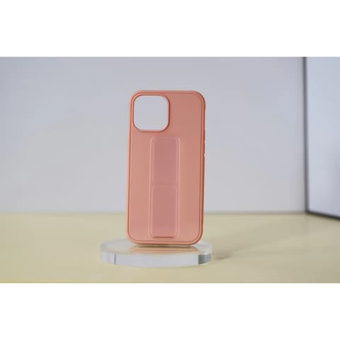 CELLECT TPU+PC Gumirana back plates kickstand iPhone 14 Pro Max roze