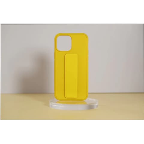 CELLECT TPU+PC Gumirana back plates kickstand iPhone 14 Pro Max žuto