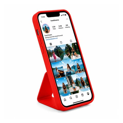 CELLECT TPU+PC Gumirana stražnje korice uz podršku iPhone 14 crvena