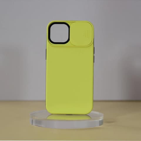 CELLECT TPU+PC Može se klizati zaštitnik za kameru stražnje korice iPhone 14 žuto