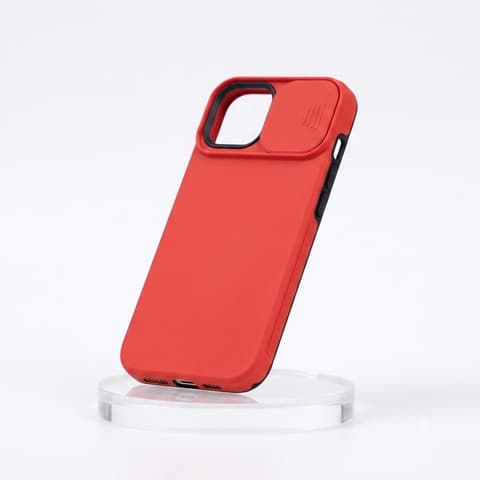 CELLECT TPU+PC Može se klizati zaštitnik za kameru stražnje korice iPhone 14 crvena