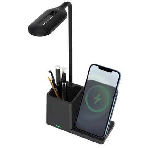 S-LINK SL-M9054 Asztali lámpa Wireless töltő 10W fekete