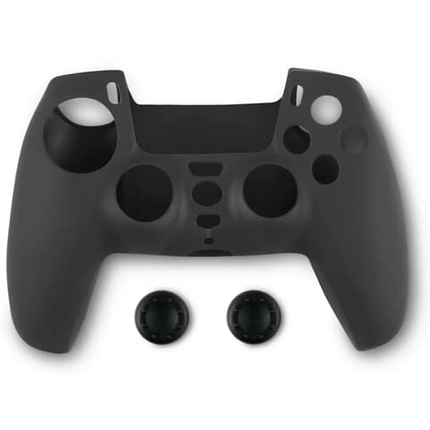 SPARTAN GEAR Controller Silicon Skin Cover and Thumb Grips PS5 schwarz